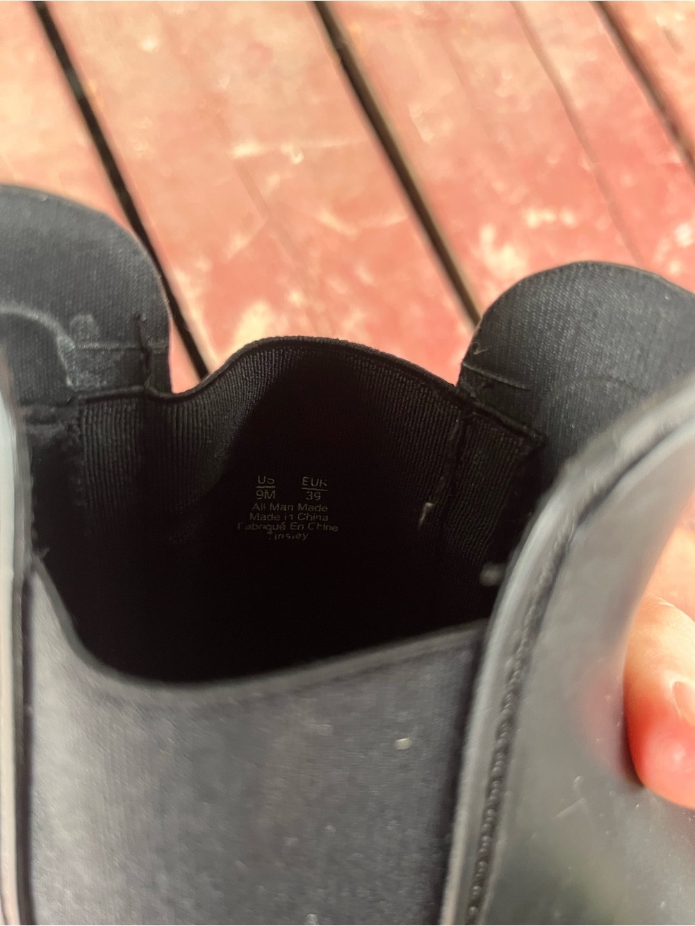 Sam Edelman Black Tinsley Chelsea Rain Boots Booties Women’s Size 9 Waterproof - Picture 10 of 11